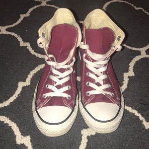 Garnet converse high tops!